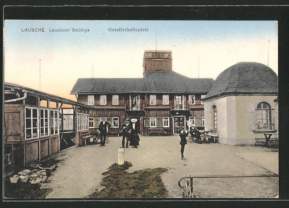 AK-Waltersdorf-Blick-auf-Gasthaus-zur-Lausche