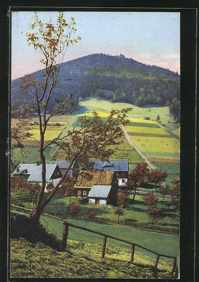 AK-Oybin-Die-Lausche-von-Neu-Waltersdorf-gesehen